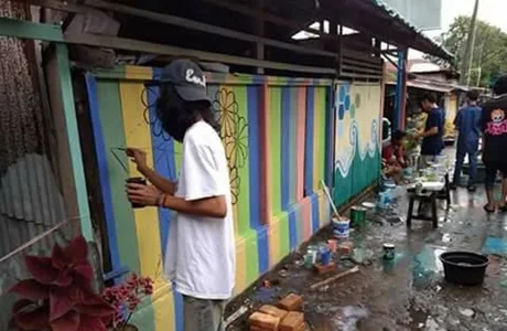 Ada Kampung Warna-warni di Purus