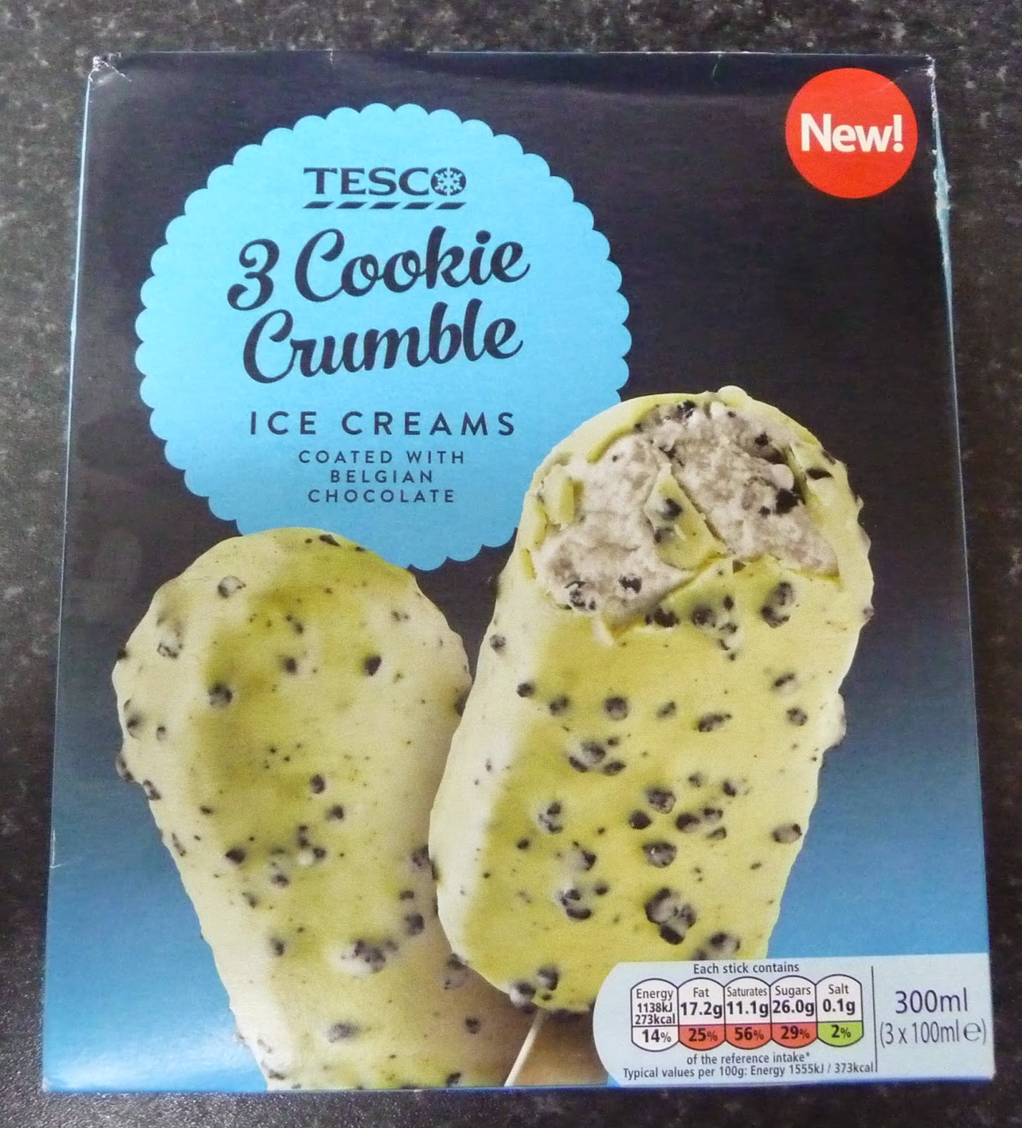 Something to look forward to Tesco Ice Creams Cookie crumble