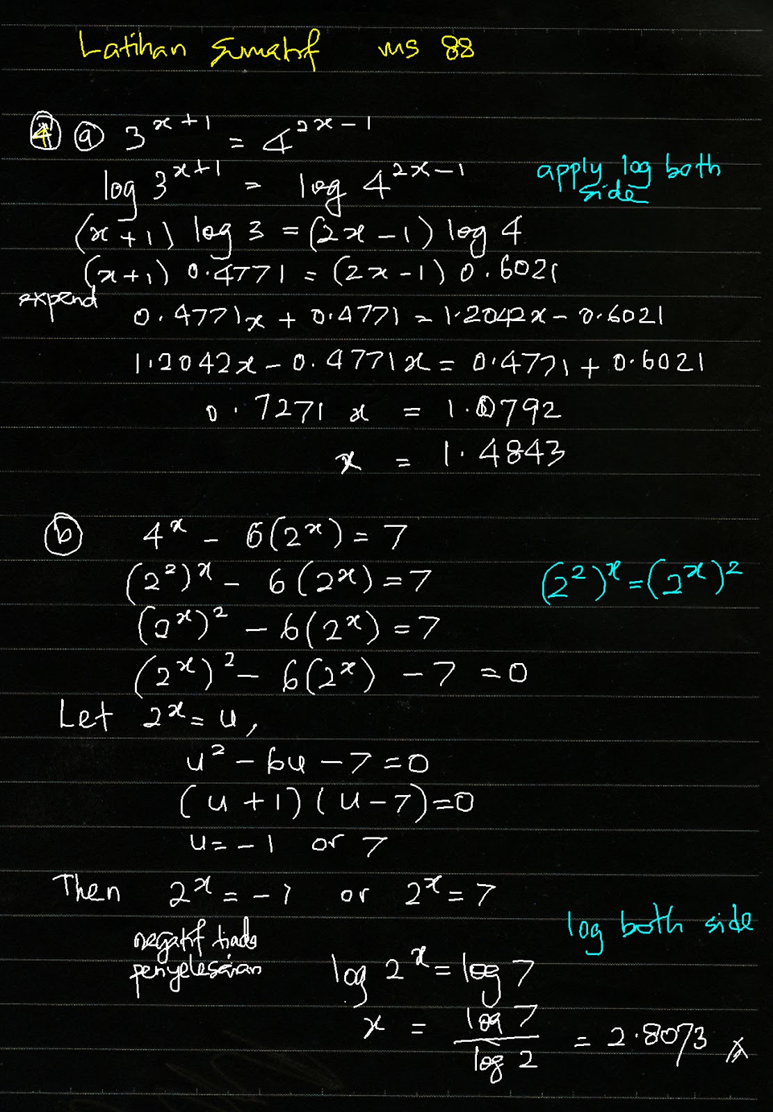 Cikgu Azman - Bukit Jalil: Add Math F4 Bab 5 Indeks dan 