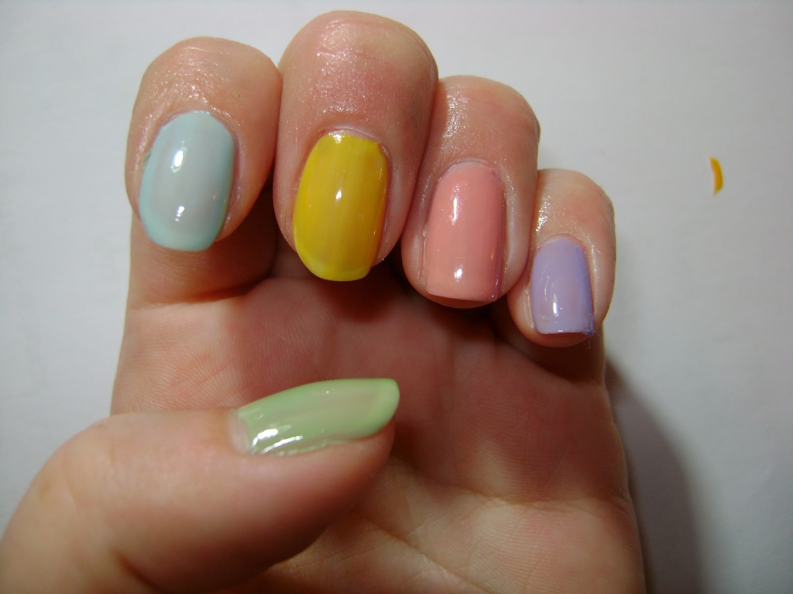 3. "Two-tone nail color" - wide 5
