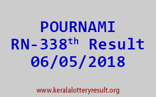 POURNAMI Lottery RN 338 Result 06-05-2018