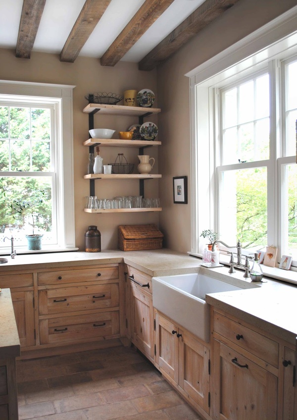 natural modern interiors: Country Kitchen Design Ideas :: KItchen Sinks