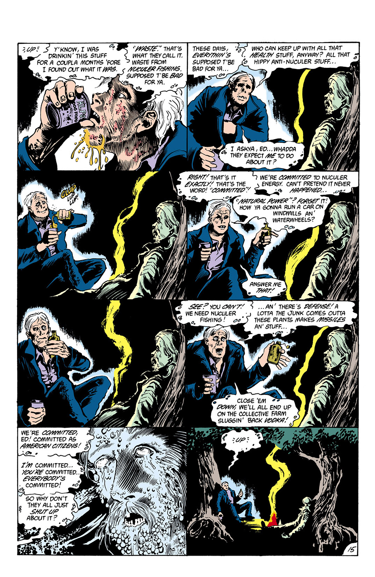 Read online Swamp Thing (1982) comic -  Issue #35 - 16