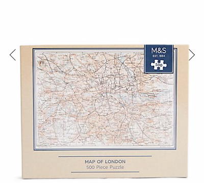 marks and spencer map of london 500 piece jigsaw puzzle