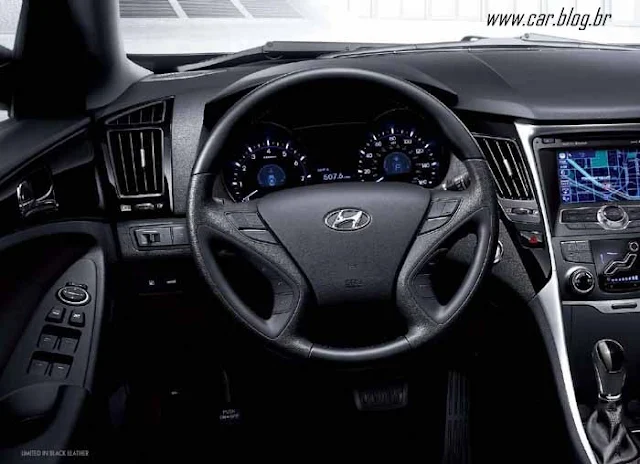 Novo Hyundai Sonata 2011 - interior couro preto