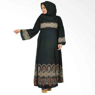 gamis batik pesta untuk orang gemuk