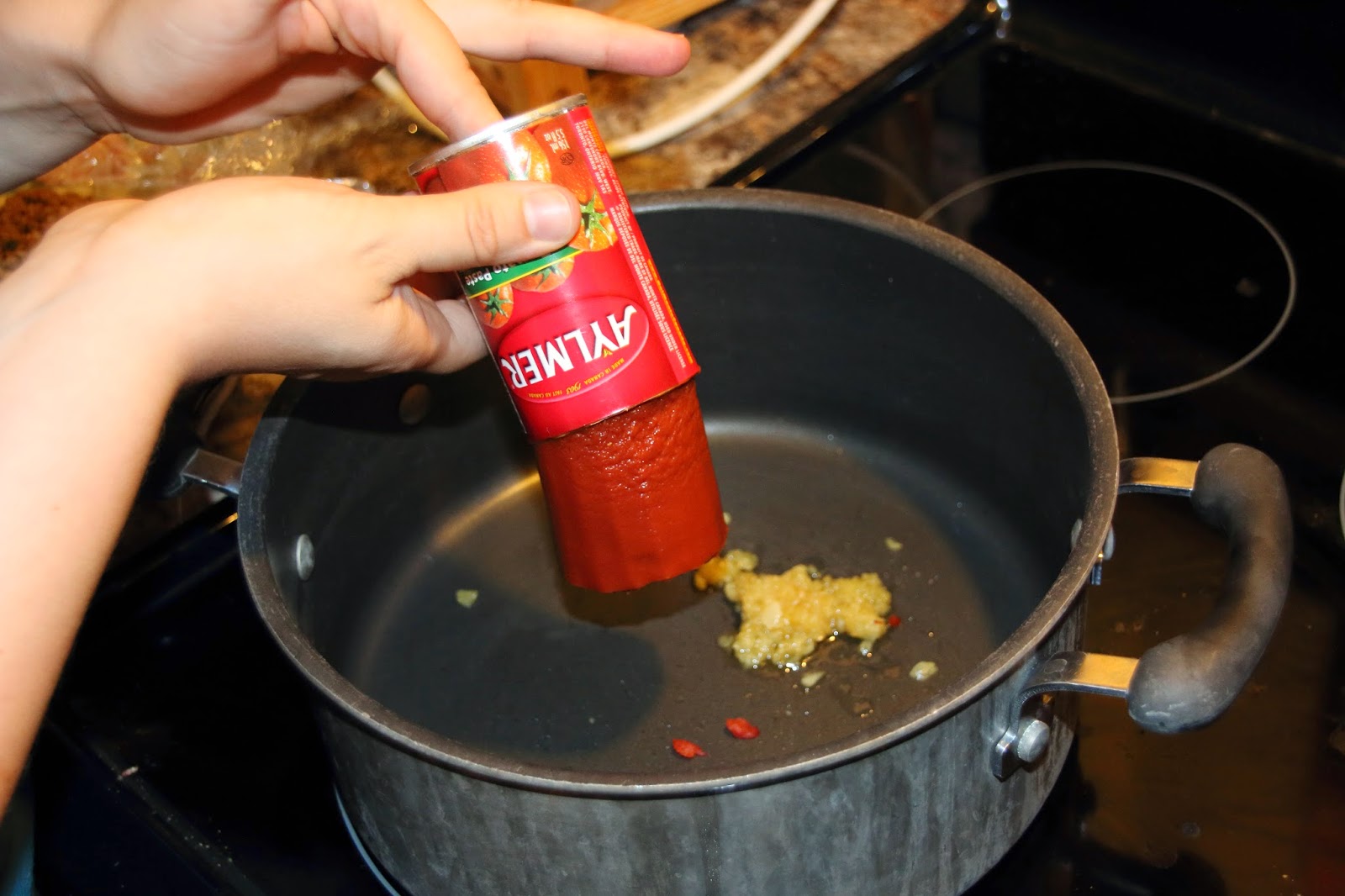 Day 9-Try one new life hack a day-Push tomato paste out of the can ...