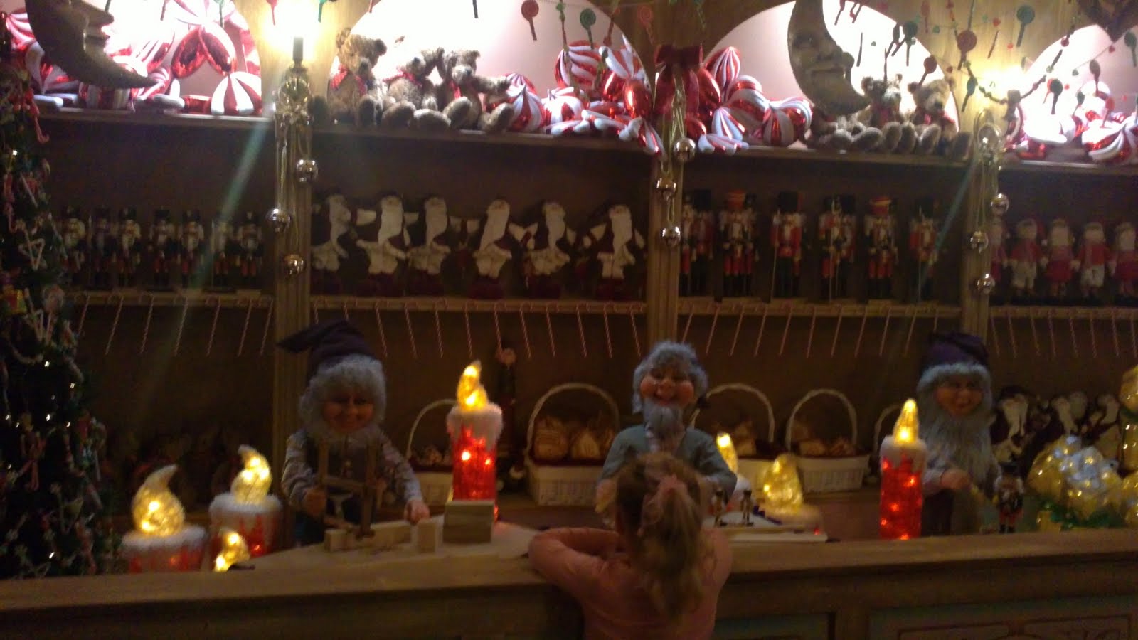 Pebbles and LBs Blog Father Christmas at Chessington Garden Centre