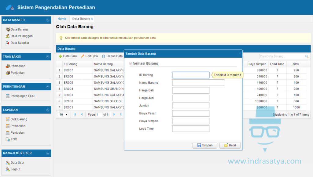 Download aplikasi stok barang excel gratis