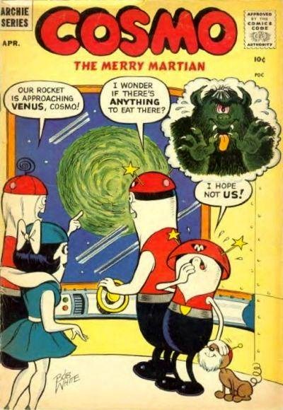 The Butter Rum Cartoon COSMO THE MERRY MARTIAN