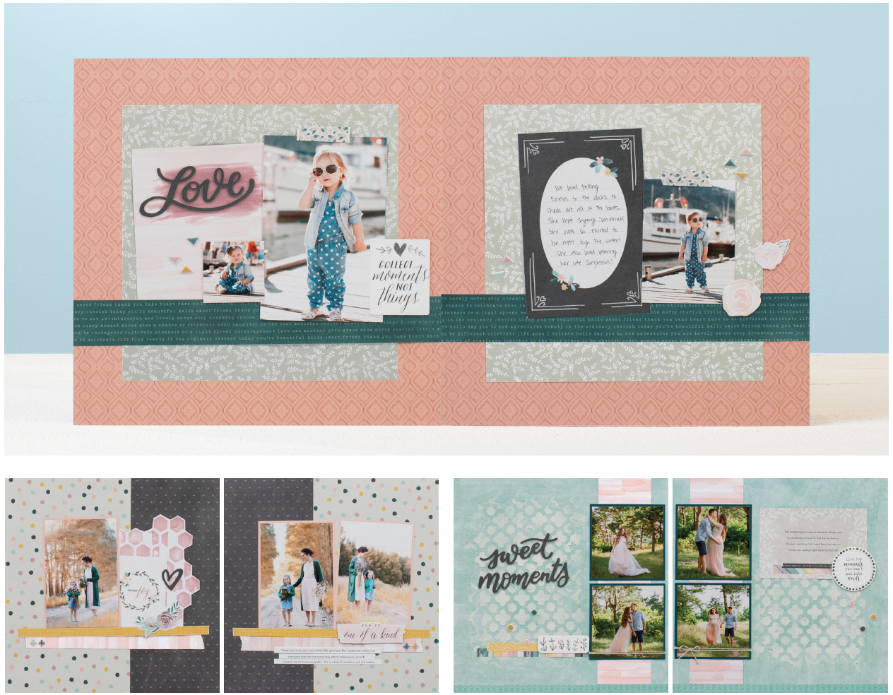 Noreen's Scrap N Chat CTMH Boutique Beautiful Scrapbook Layout