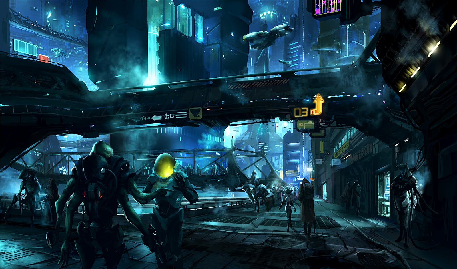 Sci fi gaming. Sci-Fi Art город киберпанк. Cyberpunk Concept Art город. Sci Fi Cyberpunk улица арт. Киберпанк концепт арт окружения.