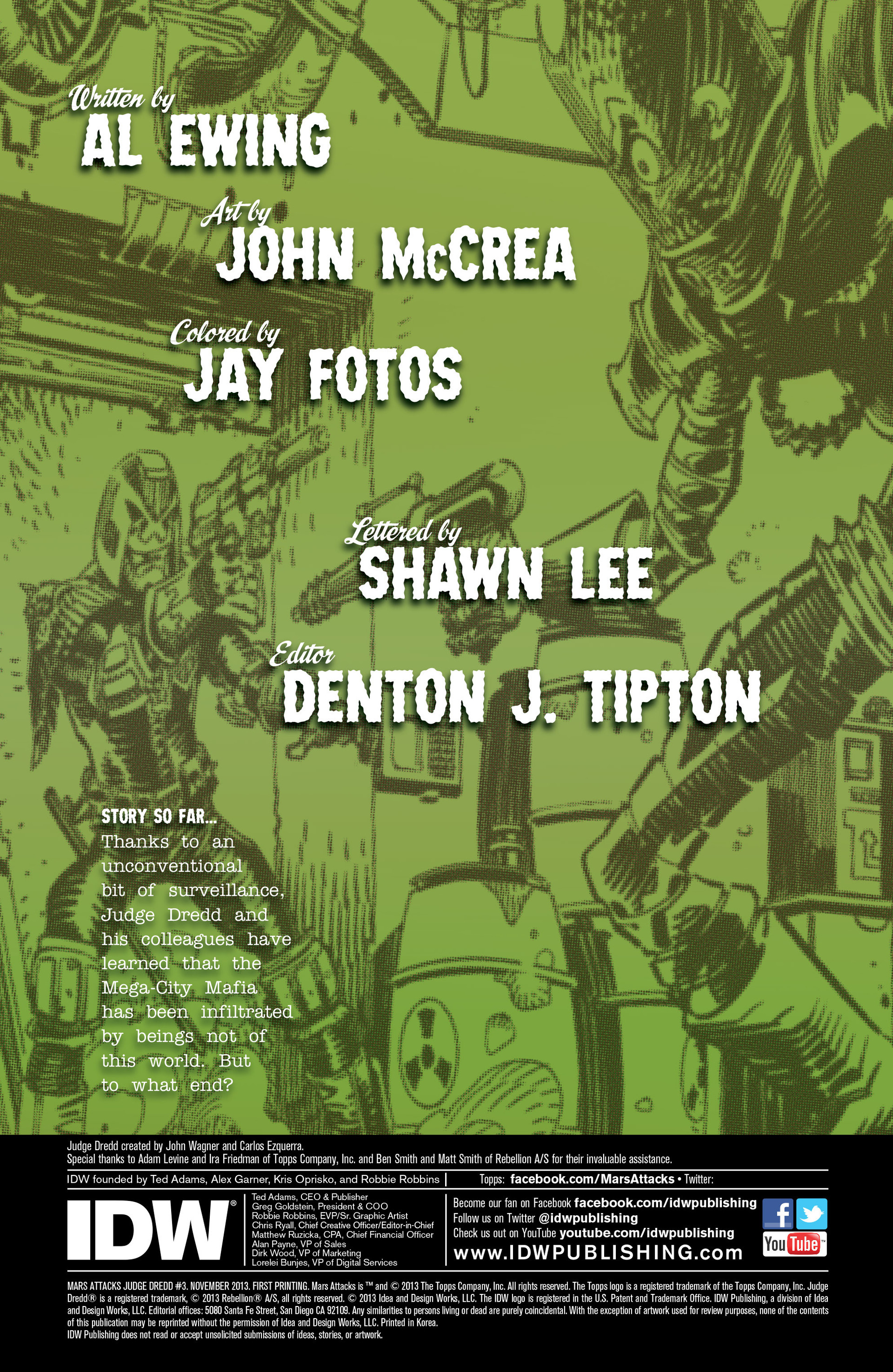 Read online Mars Attacks Judge Dredd comic -  Issue #3 - 2