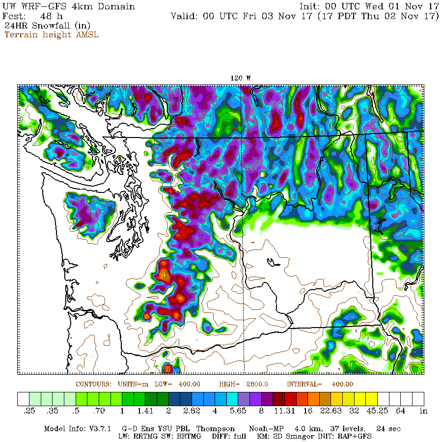 Cliff Mass Weather and Climate Blog Snow Expected over Western Washington