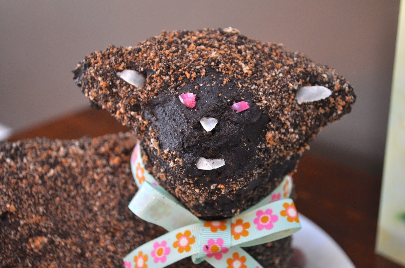 Chocolate "Lamb" Cake Ciao Chow Linda