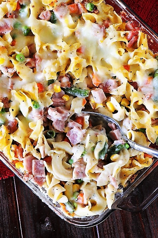 my kitchen world tour Leftover Ham & Noodle Casserole