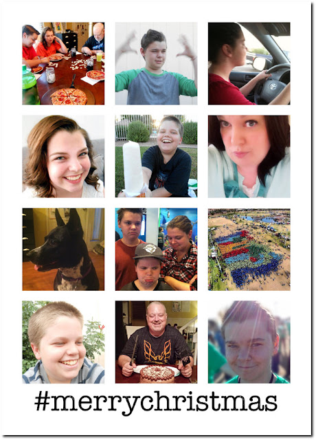 Instagram inspired Holiday Card Template Holiday Card Templates from / -- just add your own photos and text!