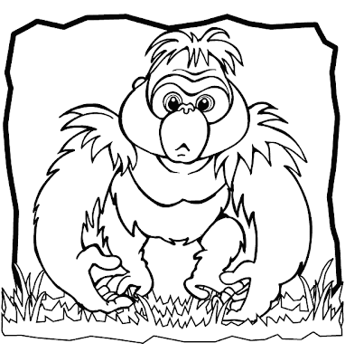 Gorilla Coloring Pages To Kids