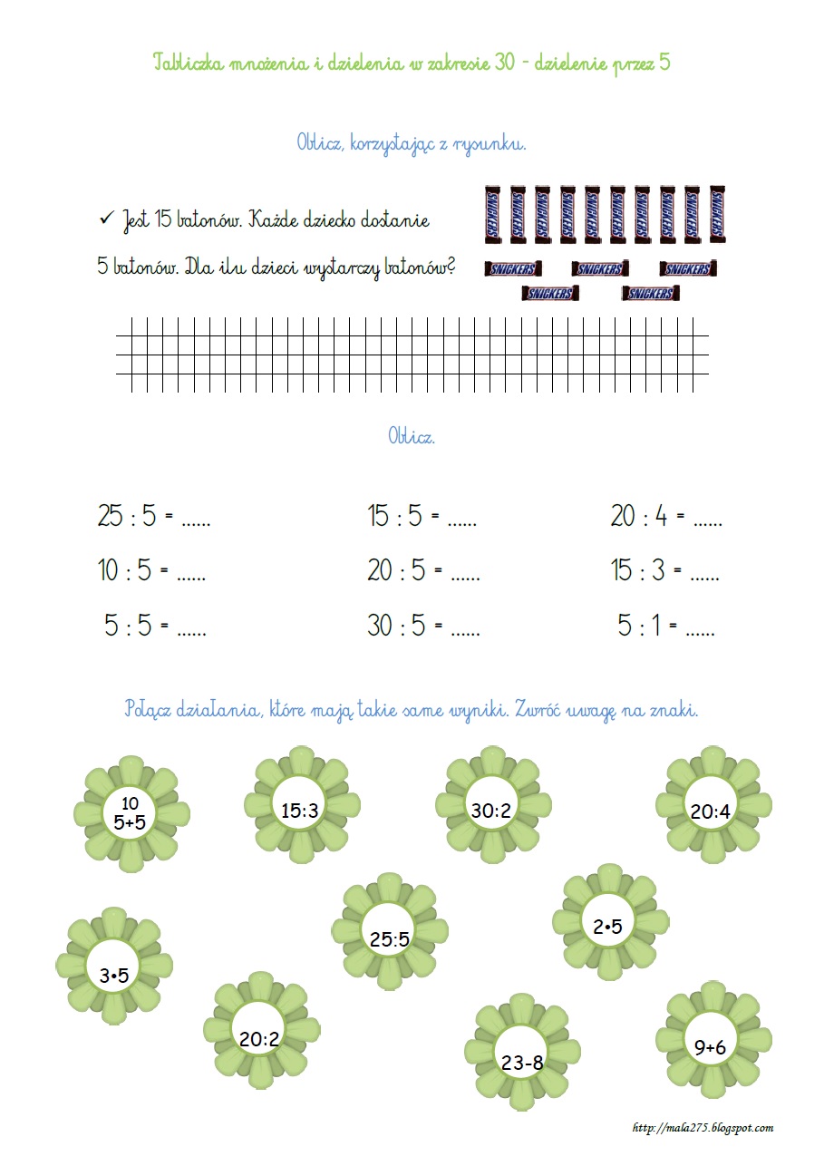 Matzoo Klasa 2 Mnożenie Do 30 BLOG EDUKACYJNY DLA DZIECI: TABLICZKA MNOŻENIA I DZIELENIA W ZAKRESIE