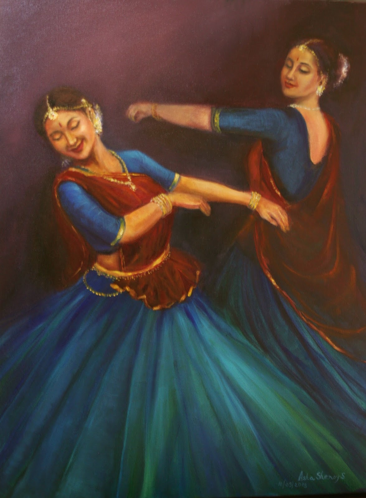 Painting by Asha Sudhaker Shenoy, Artist Profile at Art Scene India, Image cortesy artist