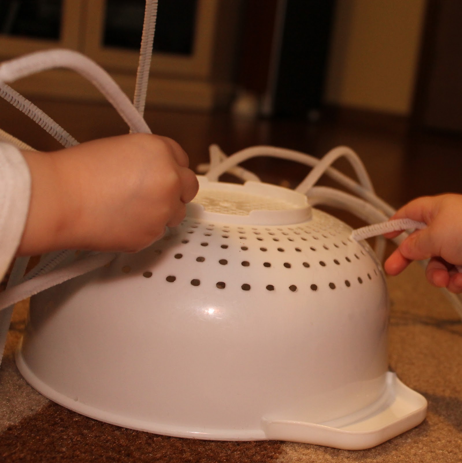 Play For a Day Pipe Cleaners + Colander = LotsoFun