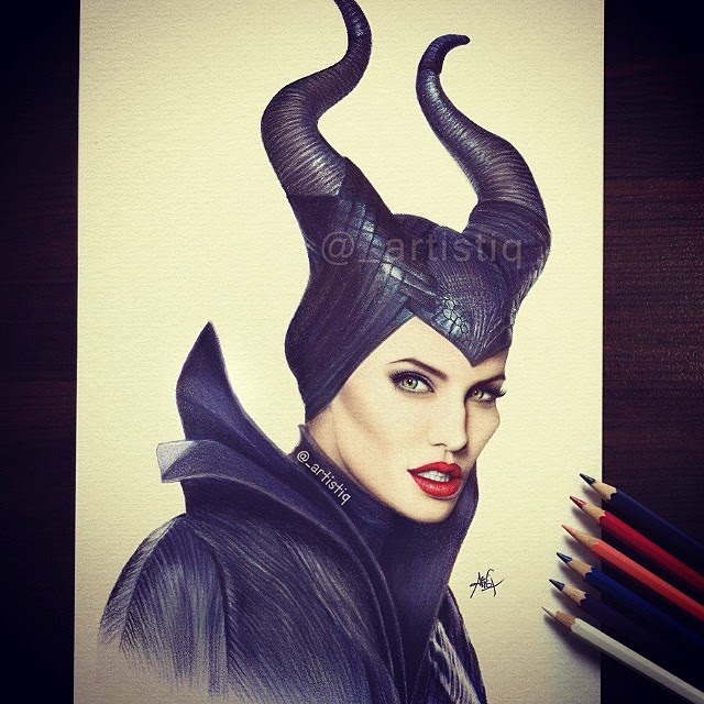 15-Maleficent-Angelina-Jolie-Cas-_artistiq-Colored-Celebrity-and-Cartoon-Drawings-www-designstack-co