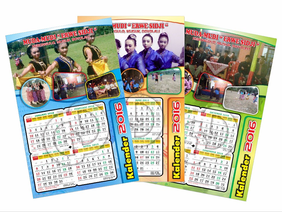 15+ Desain Kalender 3 Lembar Images