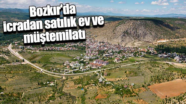 Konya Bozkır'da 271 m² arsa üzerindeki 2 adet ev ve müştemilatı icradan satılıktır