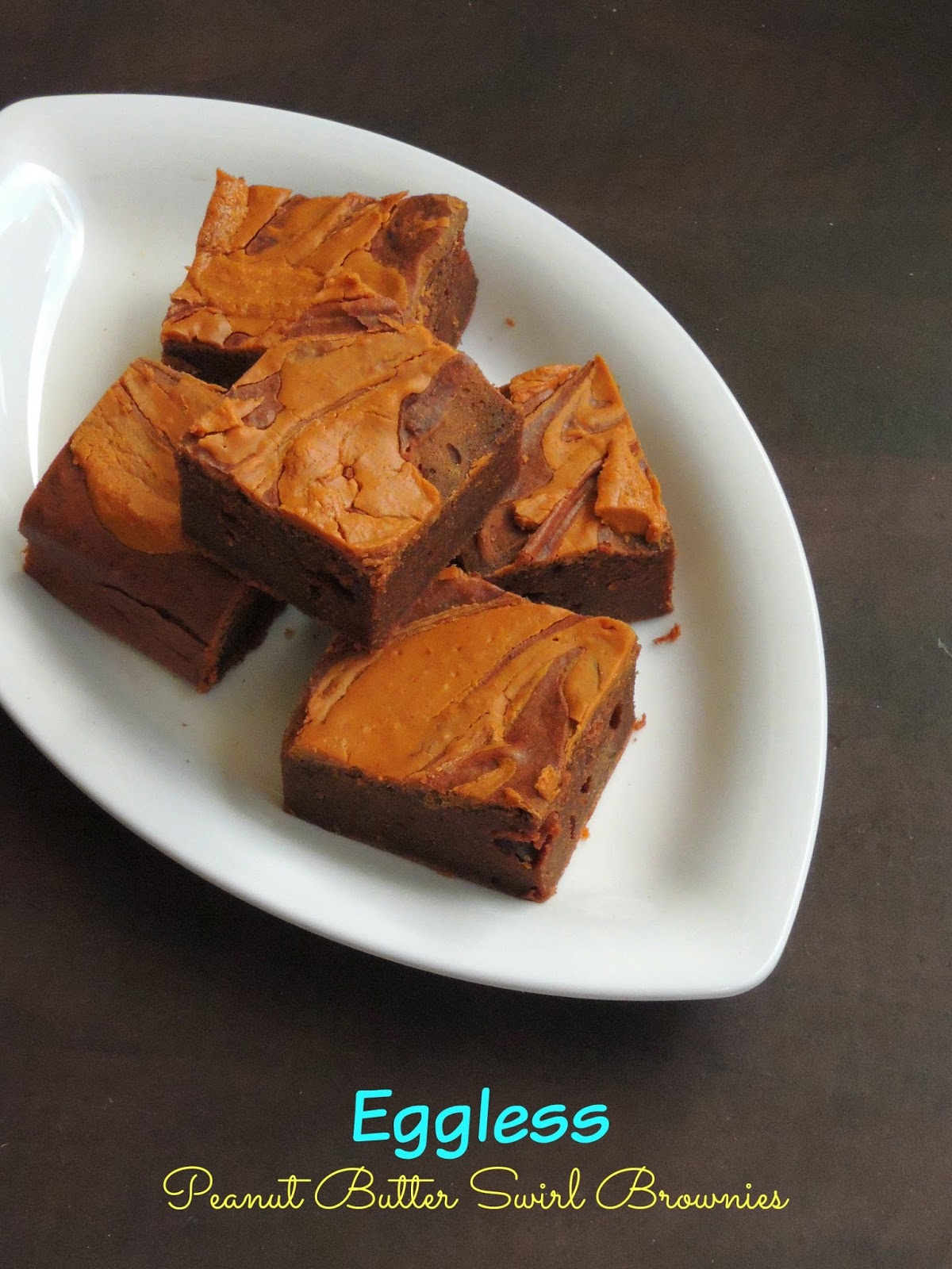Eggless Peanut Butter Swirl Brownies Cook N Click