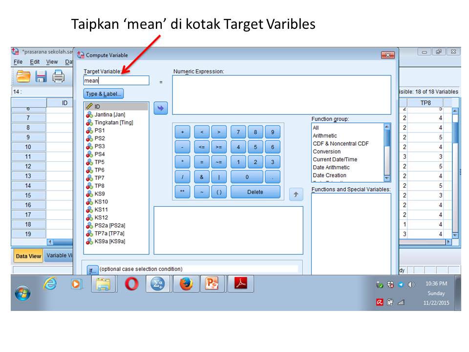 Cikgu roha menulis spss for dummies 2 mencari mean individu