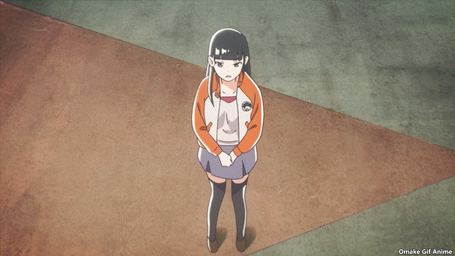Joeschmo's Gears and Grounds: Omake Gif Anime - Sora yori mo Tooi Basho -  Episode 2 - Hinata Fist Bumps Mari