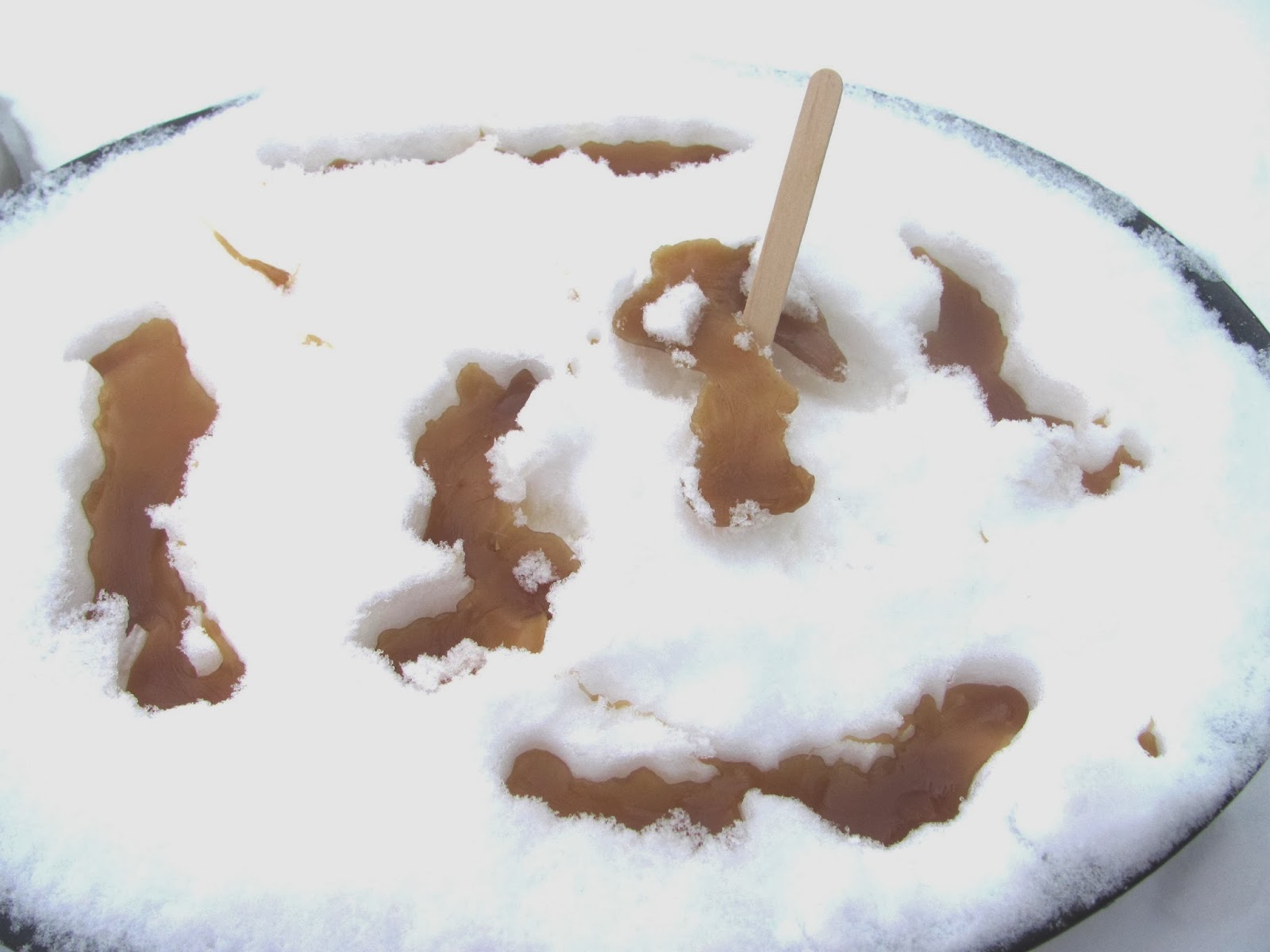 Elaine's Creative Works Making Maple Syrup snow candy taffy
