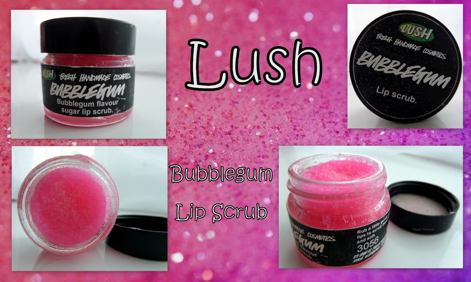 Mwah Makeup Lush Bubblegum Lip Scrub