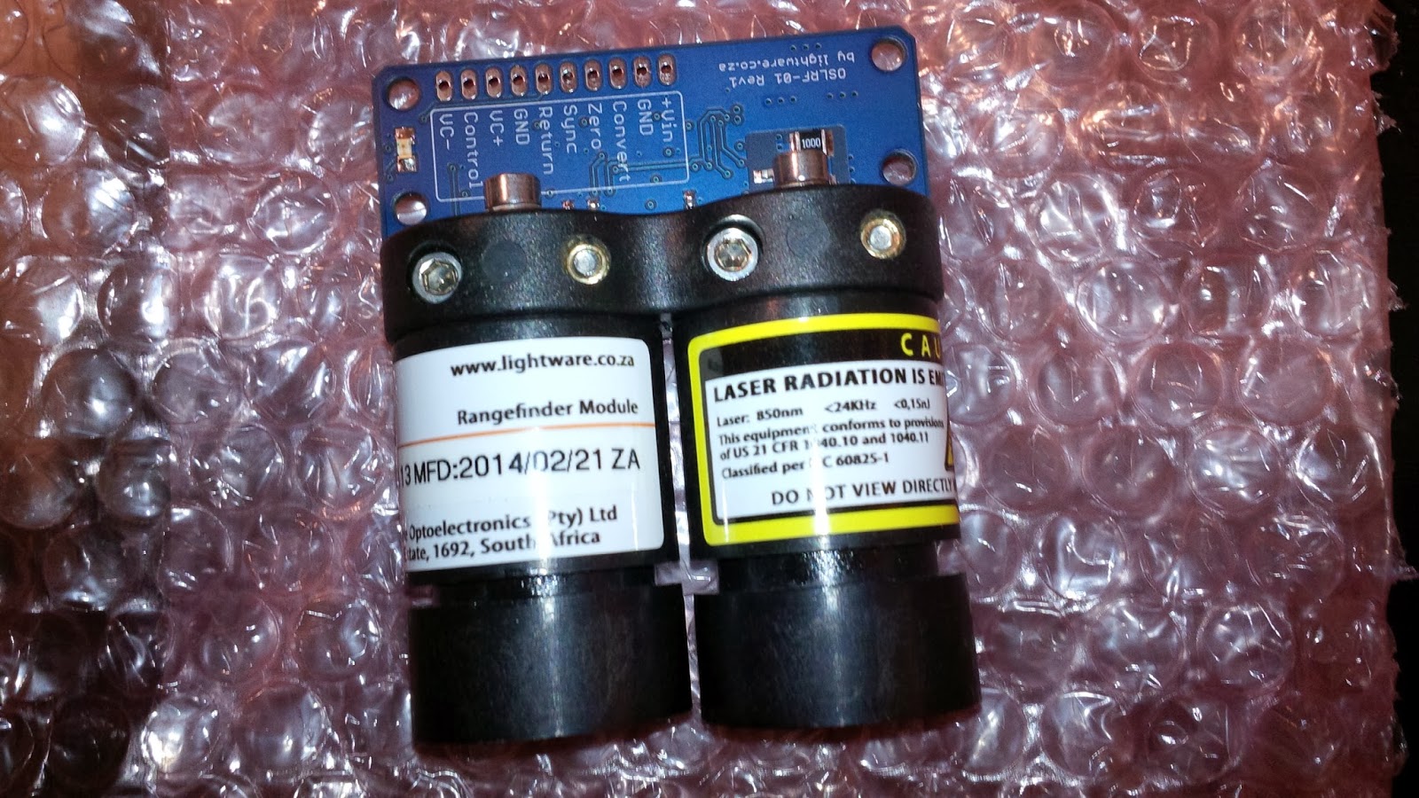 Arduino-Pi Ramblings: My new OSLRF Open Source Laser Range Finder