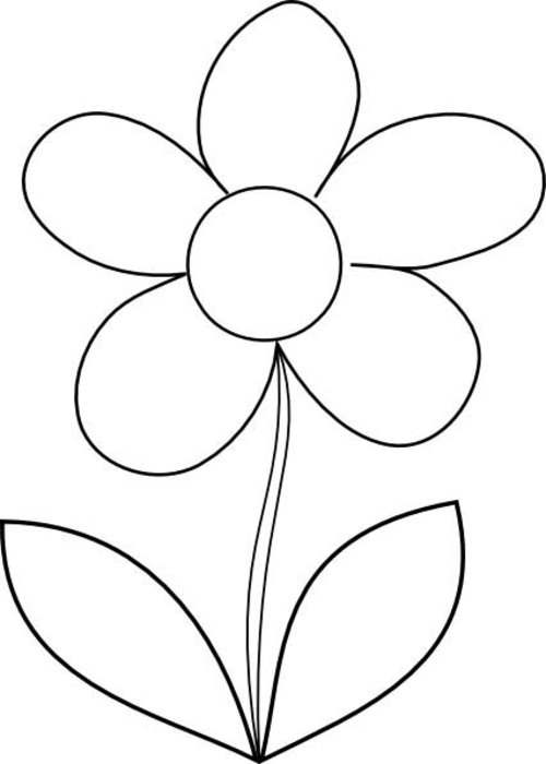 Printable Coloring Pages Of Flowers For Kids title=