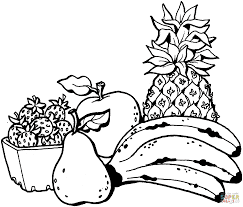 Pineapple coloring page 8