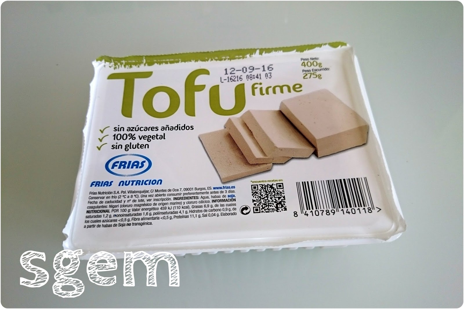 Sin Gluten Estoy Mejor Tofu rebozado con copos de patata