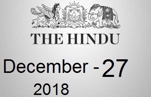 The Hindu Newspaper Today 27 December 2018 Download PDF