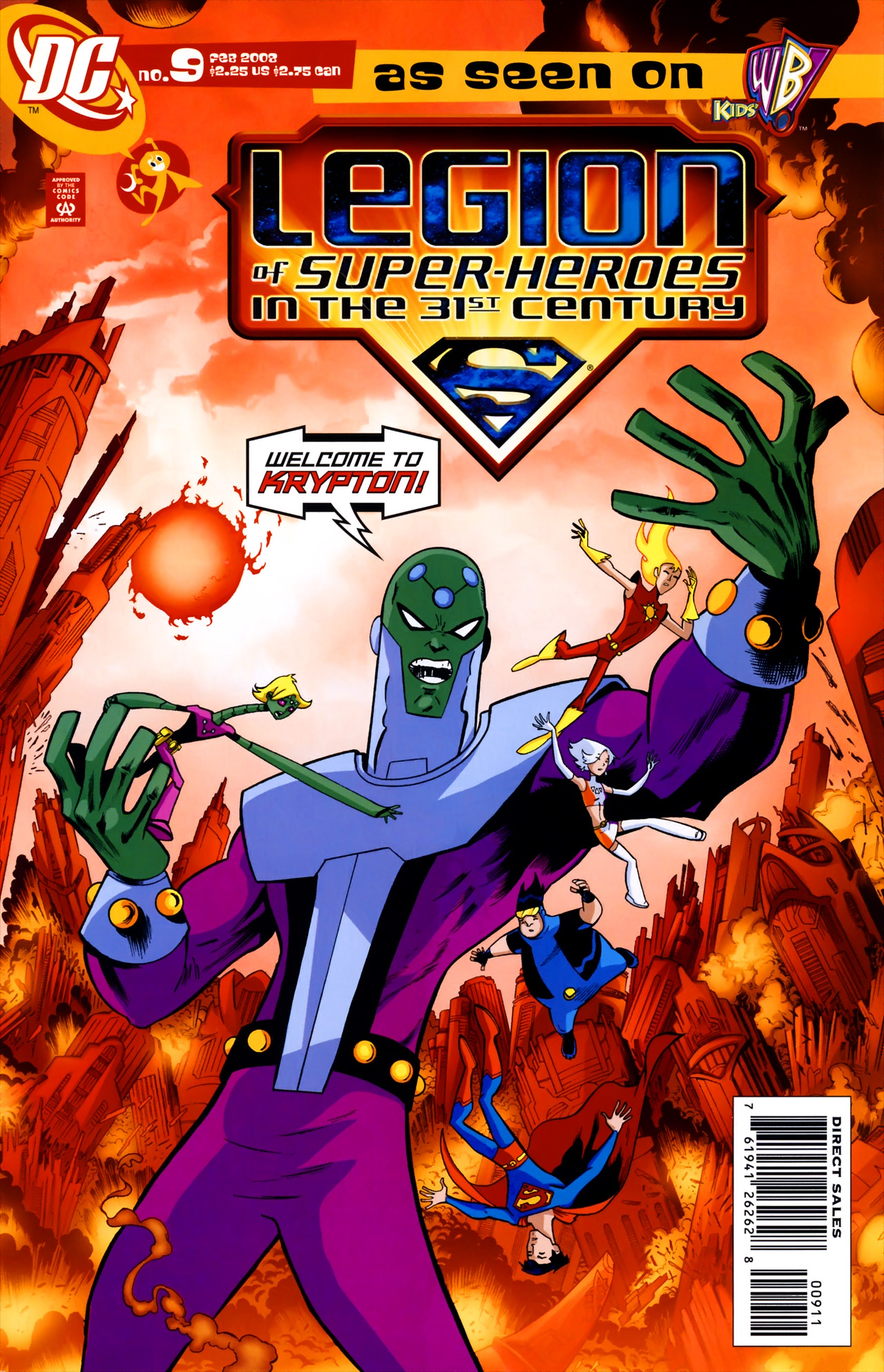 Read online The Legion of Super-Heroes in the 31st Century comic -  Issue #9 - 1