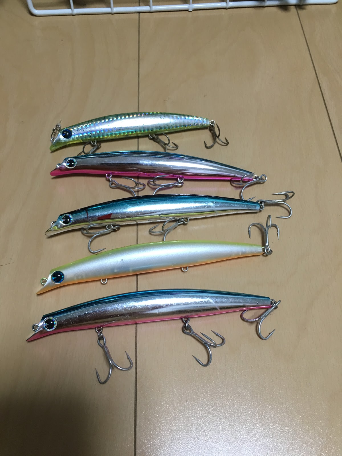 週休7日de Fishing 個人的 伊豆ヒラスズキ用ミノー 4セレクト