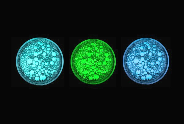 FUN KID PROJECT:  Make bubbles that glow-in-the-dark!  SO COOL!
