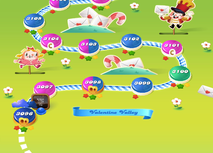 Candy Crush Saga level 3096-3110 Candy Crush Saga level 3096-3110