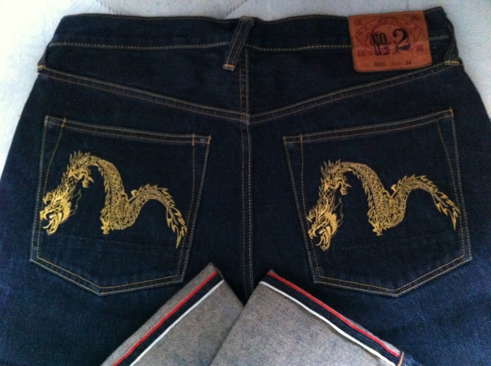 джинсы evisu с драконом