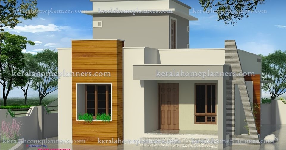 Indian Style Low Cost 2 Bedroom Home for 14 Lakhs in 980 Square Feet - Kerala Home Planners Indian Style Low Cost 2 Bedroom Home For 14 Lakhs In 980 Square Feet - Kerala Home Planners