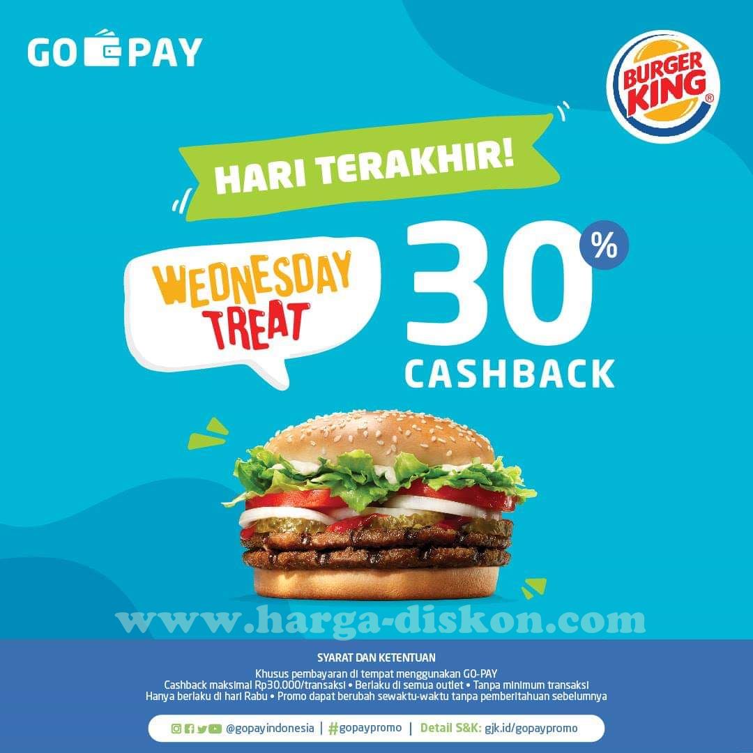 Promo Burger King Terbaru Wednesday Treat