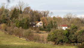 View over the fields near Pratt's Bottom.   1 December 2012.