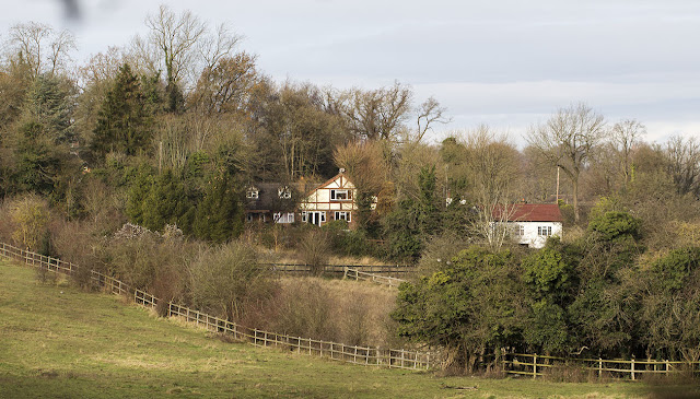 View over the fields near Pratt's Bottom.   1 December 2012.