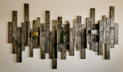 hiasan dinding aesthetic dari kayu bekas