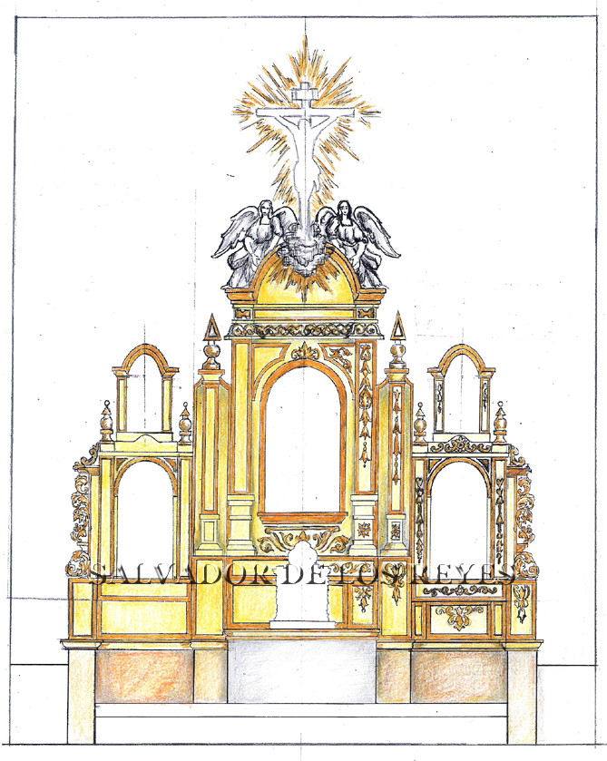 Salvador De los Reyes: Proyecto del retablo de la Iglesia Parroquial de ...