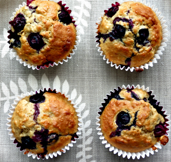Low Fat Blueberry Banana Muffins 117
